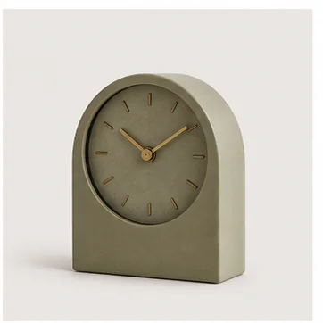 Minimal olive desk clock